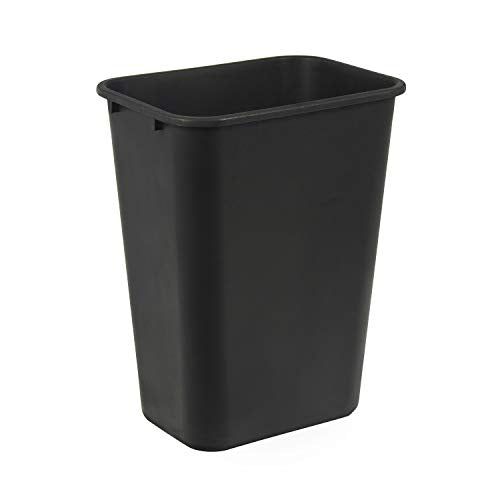 Smart Home Basics Rectangular Commercial Office Wastebasket, hassle-free to Clean, Space-Saving, 10 Essentials