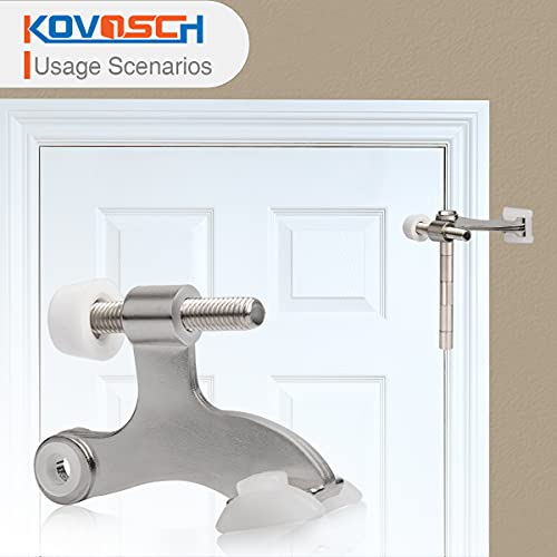 Eco-Friendly 2 Pack Hinge Pin Door Stopper Brushed Satin Nickel Collection