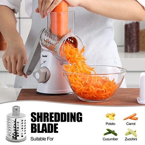 Eco-Friendly Geedel Rotary Cheese Grater, Kitchen Mandoline Vegetable Slicer Collection